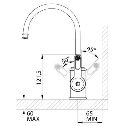 Perrin & Rowe Armstrong Mini Instant Hot Tap with Cold Filtration - The Tap Specialist