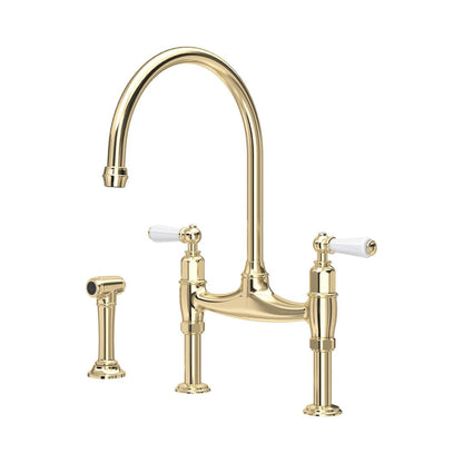 Perrin & Rowe Ionian Kitchen Sink Bridge Tap & Rinse 4173 - The Tap Specialist