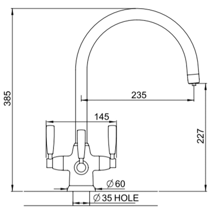 Perrin & Rowe Metis 1480 Kitchen Filter Kitchen Tap - The Tap Specialist