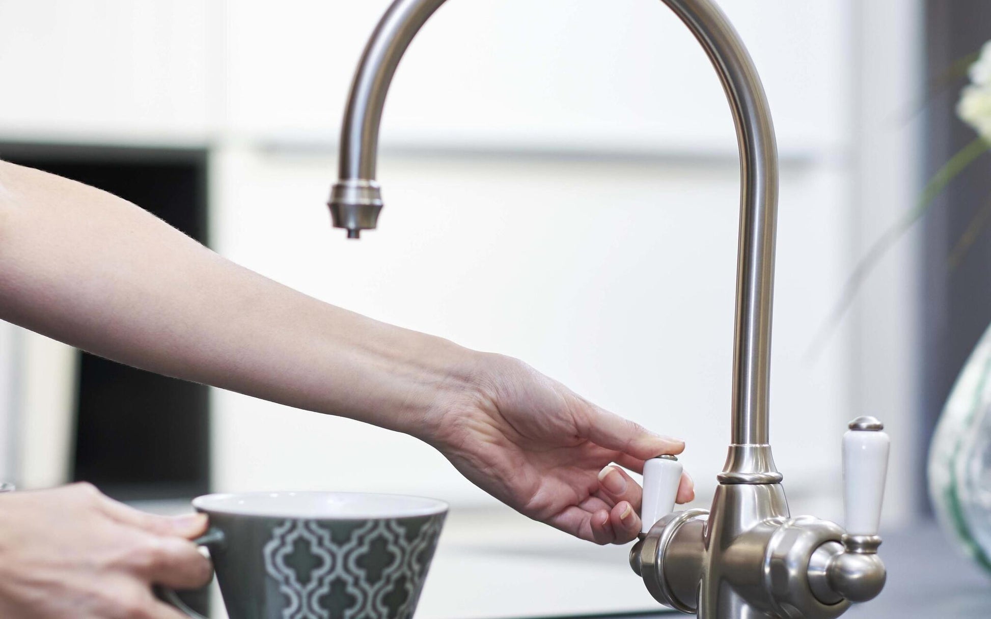 Perrin & Rowe Phoenician 3 - in - 1 Instant Hot Water Tap - The Tap Specialist