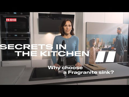Franke Kubus 2 1.5 Bowl Undermount Fragranite Kitchen Sink KNG 120 - Stone Grey - 125.0633.287