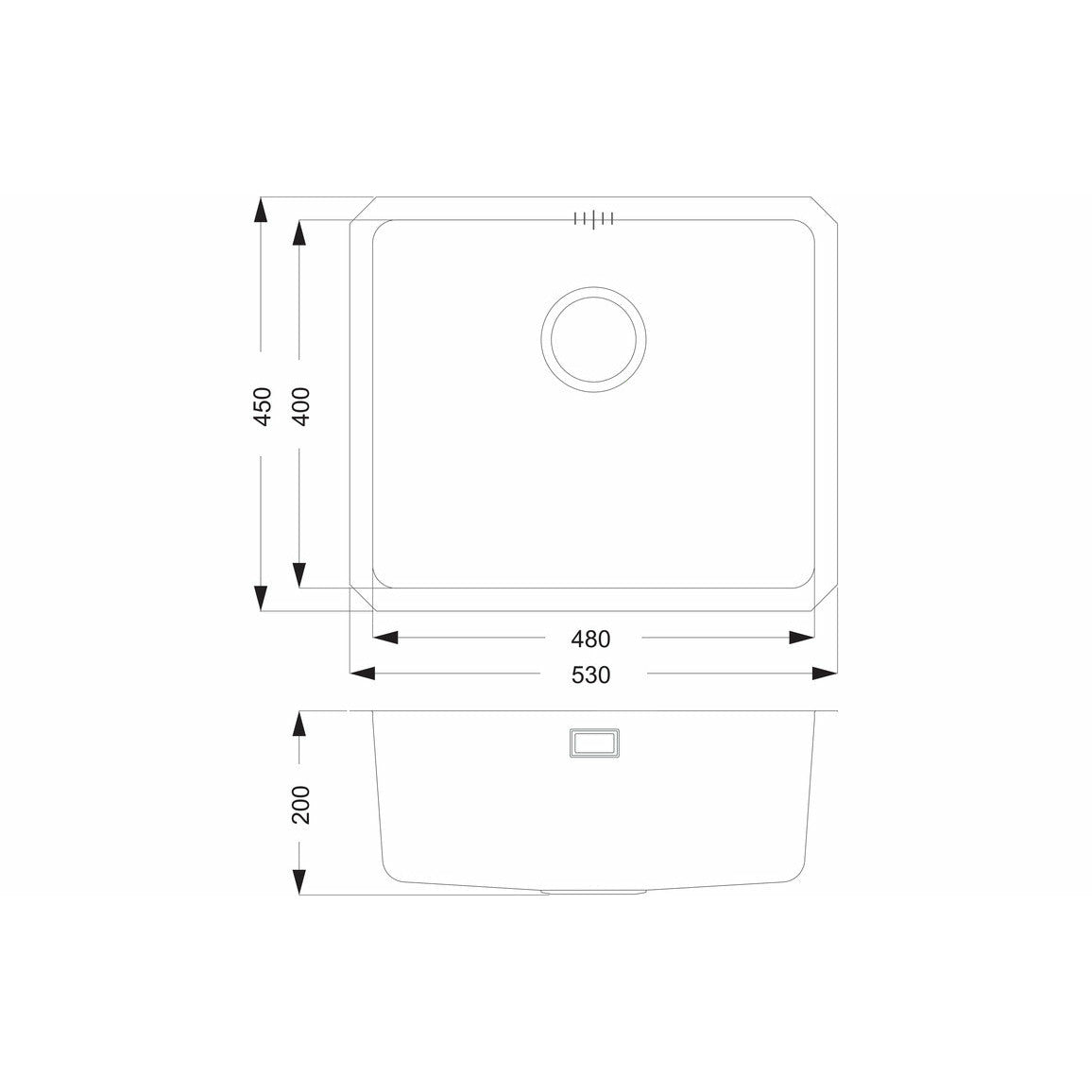 Prima+ Large 1.0B R25 Undermount Sink Stainless Steel - The Tap Specialist