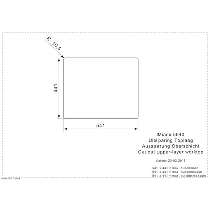 Reginox Miami 50x40 Single Bowl Sink - The Tap Specialist