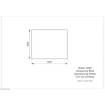 Reginox Miami 50x40 Single Bowl Sink - The Tap Specialist