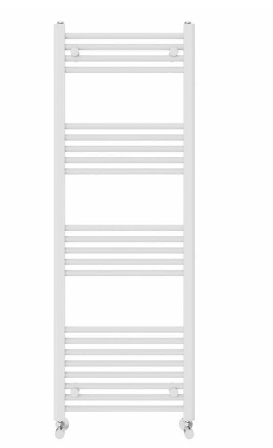 Right Radiators 1400x500 mm Straight Heated Towel Rail Radiator Bathroom Ladder Warmer White - The Tap Specialist