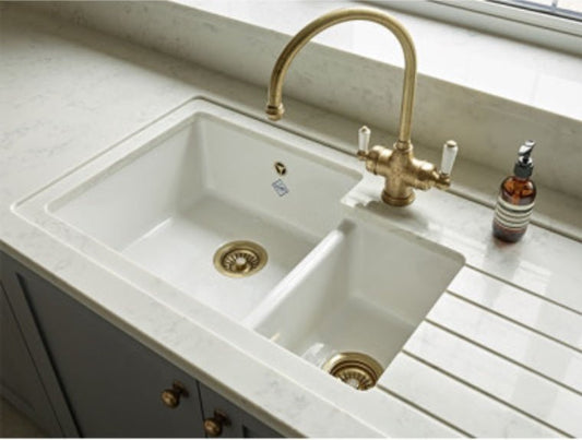 Shaws of Darwen 3 1/2 Basket Strainer 90mm Antique Bronze FT2900028 - The Tap Specialist
