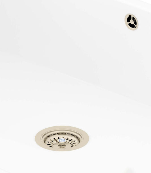 Shaws of Darwen 3 1/2 Basket Strainer 90mm Brushed Nickel FT2900017 - The Tap Specialist