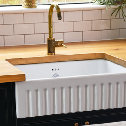 Shaws of Darwen Bowland Single Bowl 600 White Sink SO0600010WH - The Tap Specialist