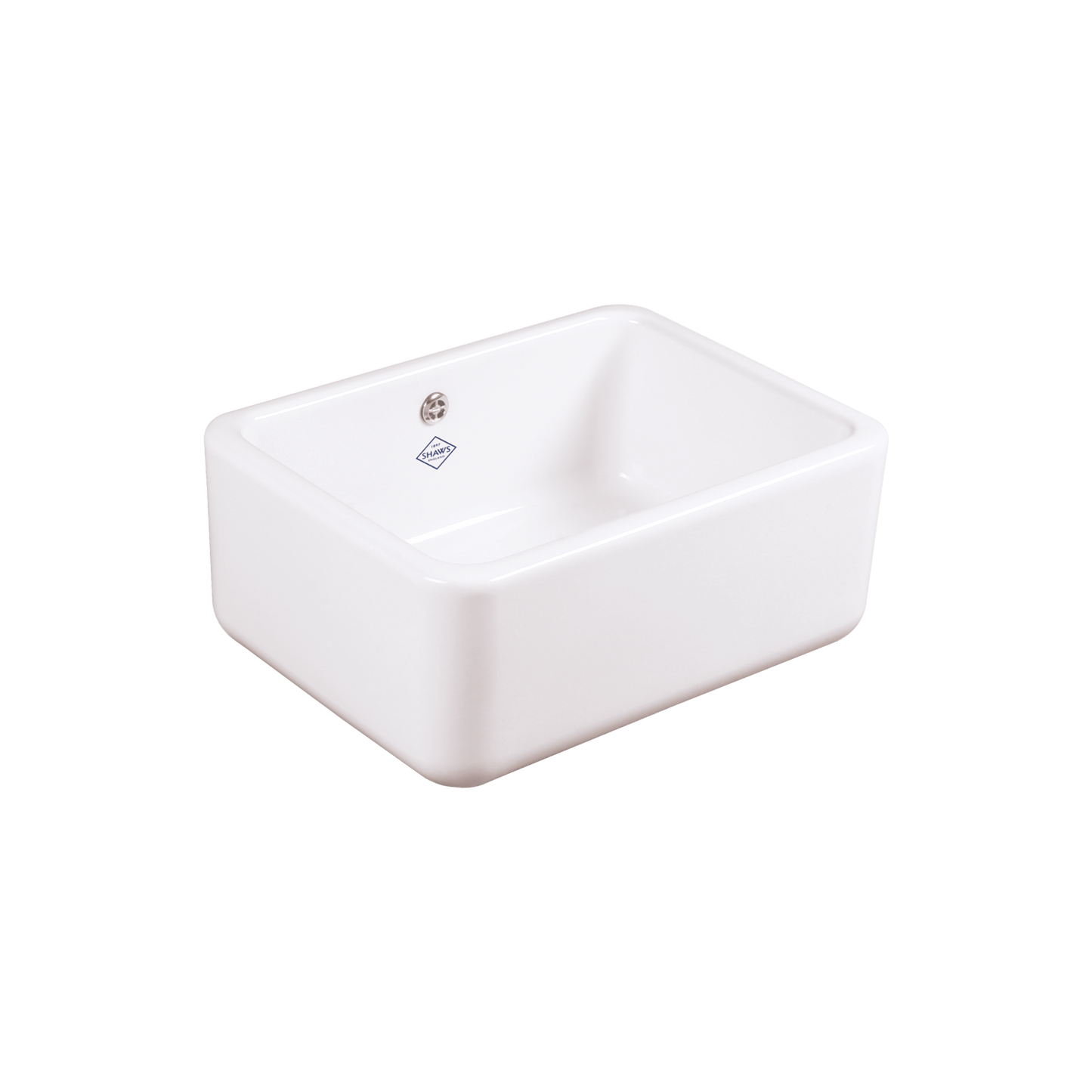 Shaws of Darwen Butler Single Bowl 600 White Sink SCBU600WH - The Tap Specialist