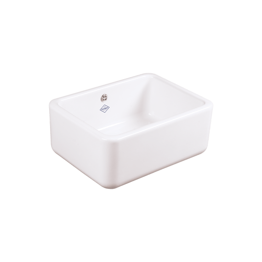 Shaws of Darwen Butler Single Bowl 600 White Sink SCBU600WH - The Tap Specialist