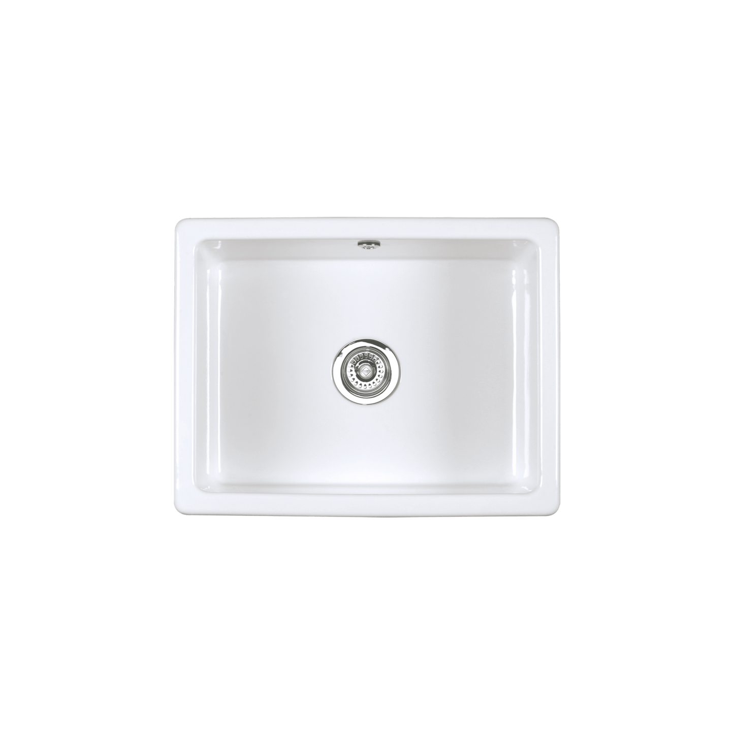 Shaws of Darwen Inset Single Bowl 800 White Sink SCIN760WH - The Tap Specialist