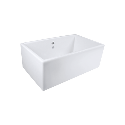 Shaws of Darwen Shaker Single Bowl 800 White Sink SCSH108WH - The Tap Specialist