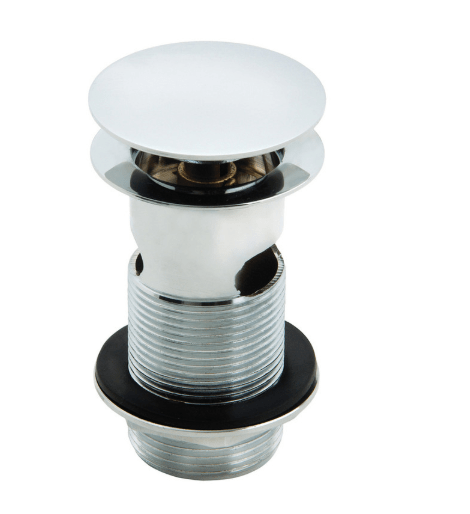 Slotted Mushroom Basin Waste (1 1/4") - Chrome - The Tap Specialist