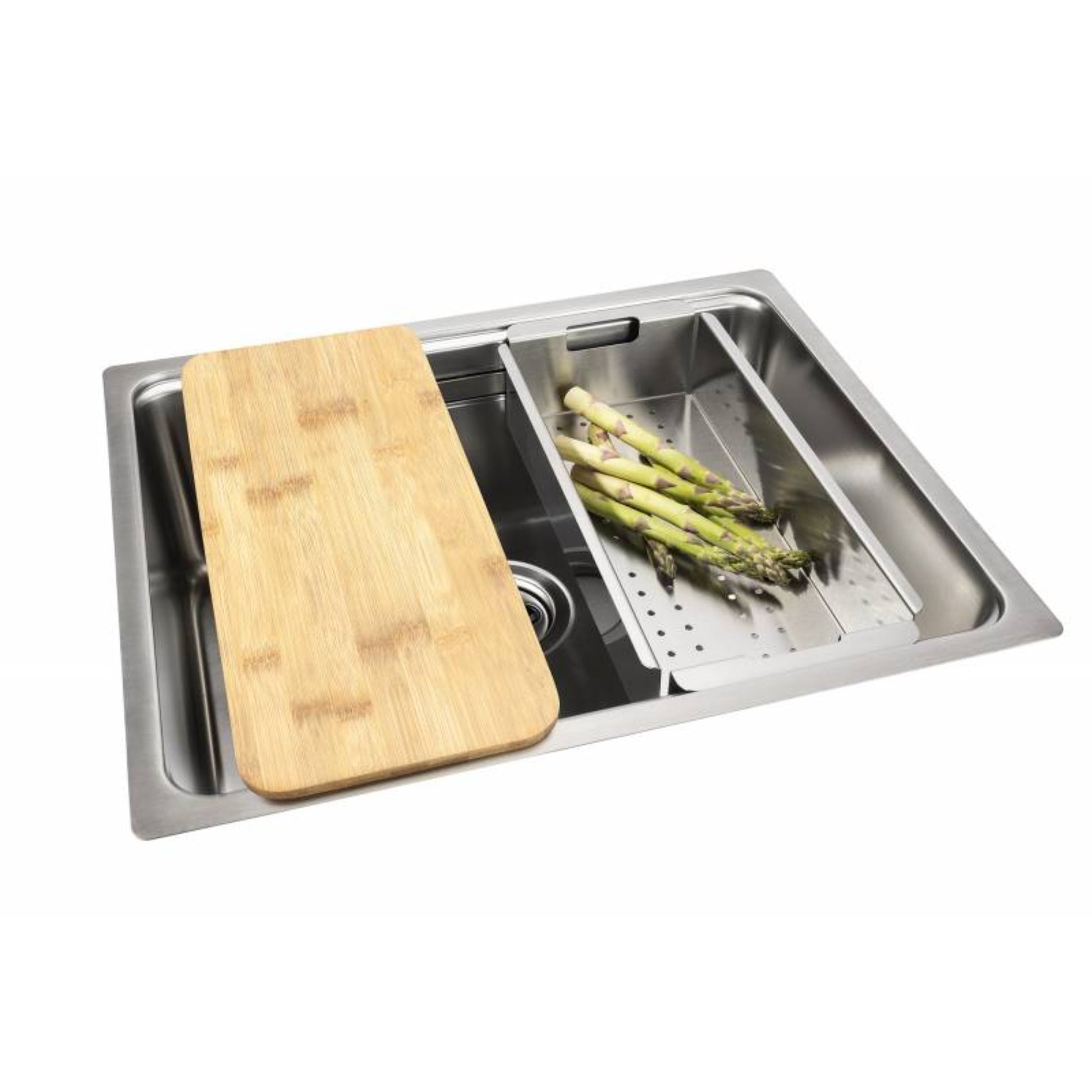 Abode Sytem Sync Accessory Trio AX1142 displayed on Abode System Sync Kitchen sink