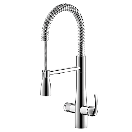 Triflow Hybrid Flex C 4 in 1 Tap - Wide Handle Chrome Kitchen Tap - The Tap Specialist