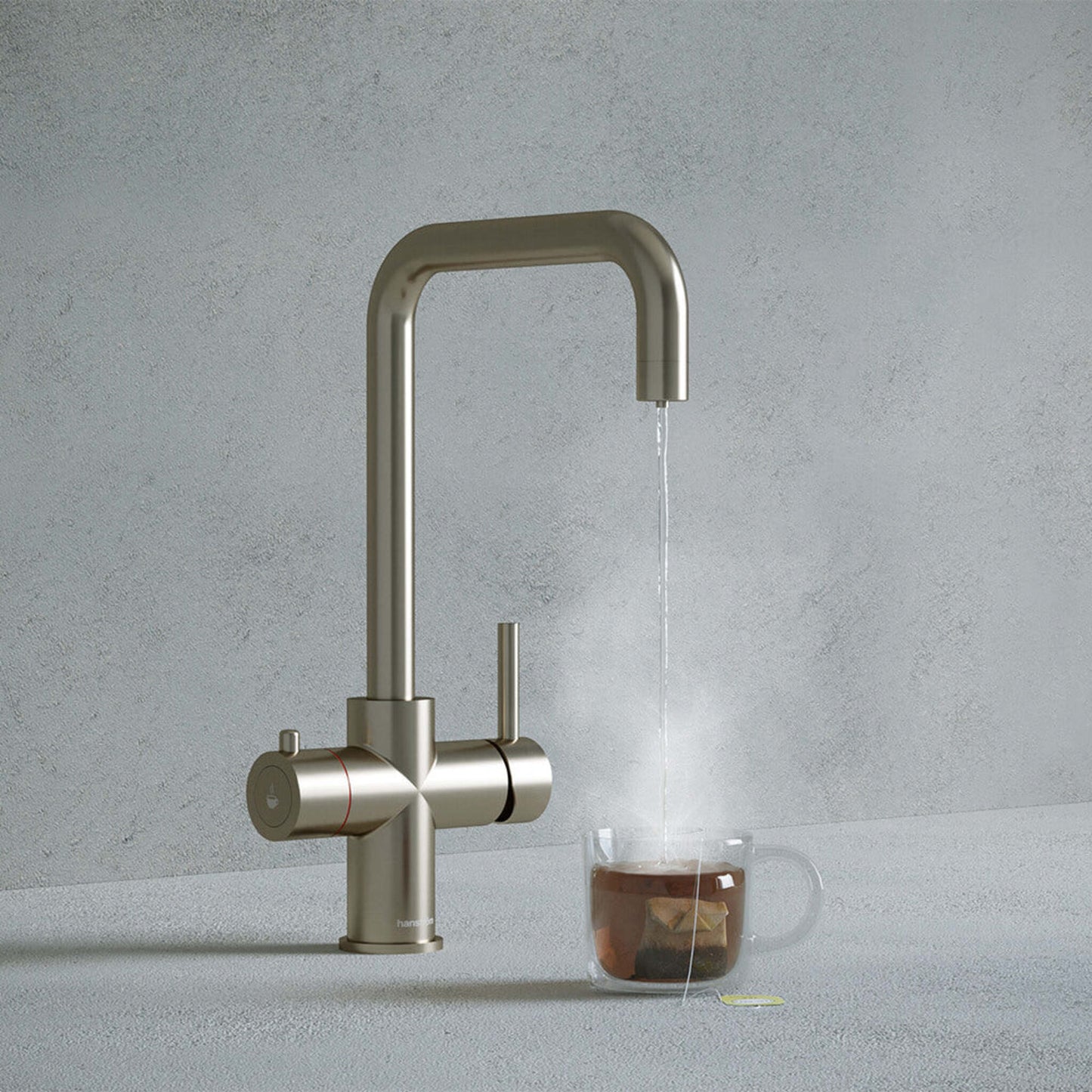 Verana 3 - in - 1 Square Instant Boiling Water Tap - The Tap Specialist