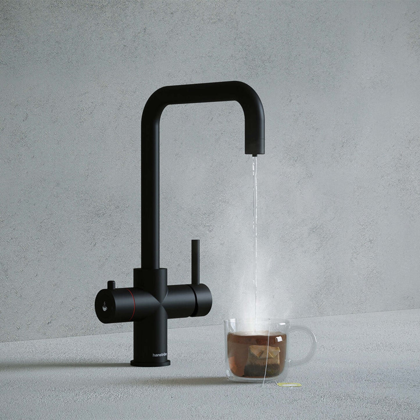 Verana 3 - in - 1 Square Instant Boiling Water Tap - The Tap Specialist