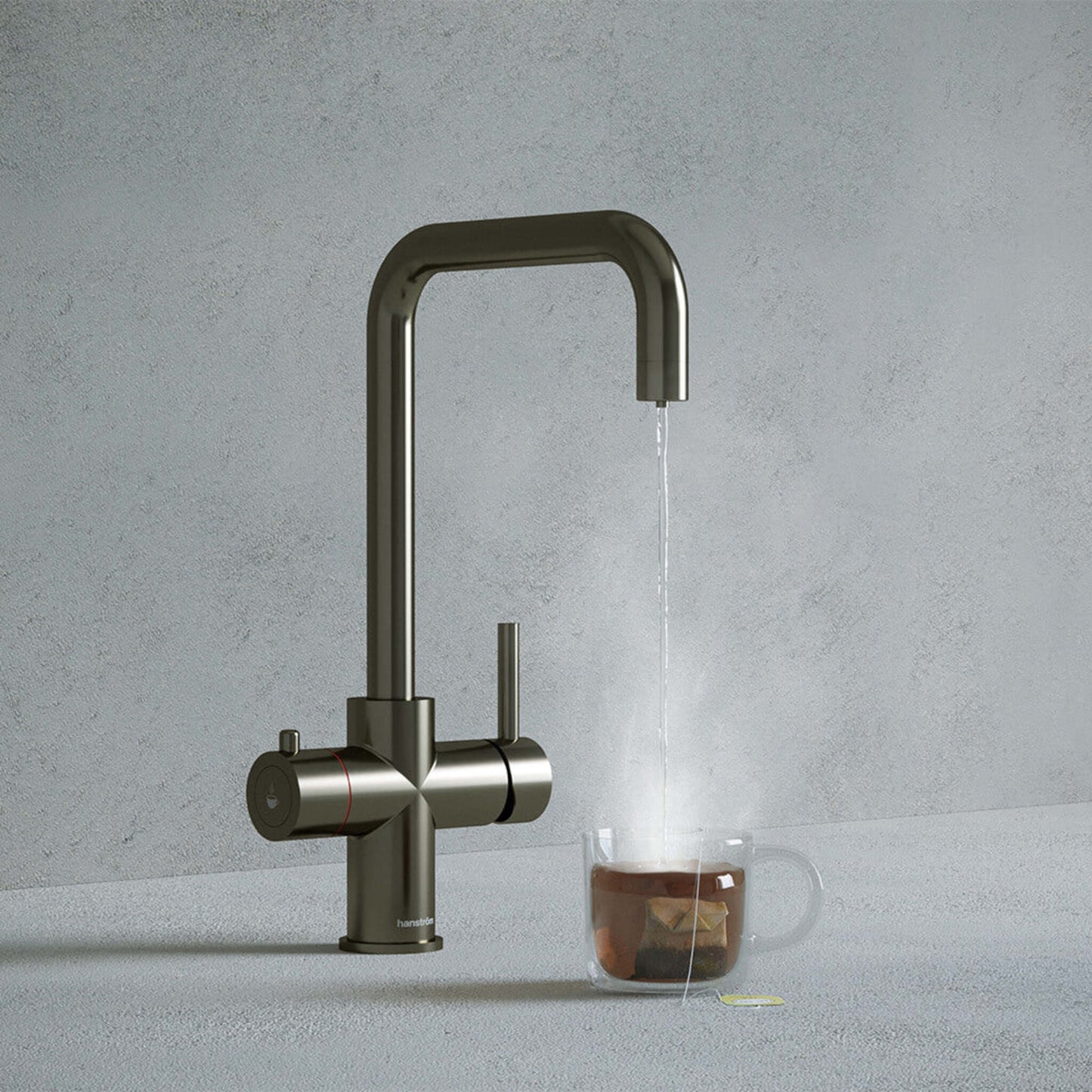 Verana 3 - in - 1 Square Instant Boiling Water Tap - The Tap Specialist