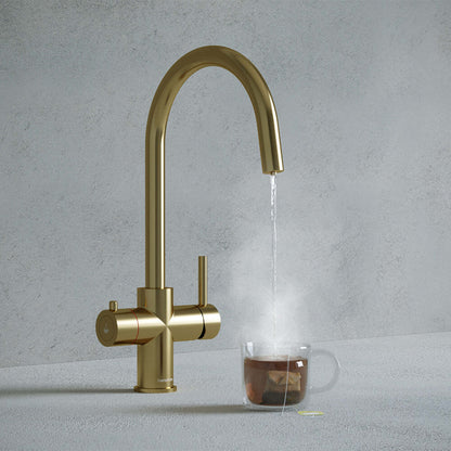 Verana 3 - in - 1 Swan Instant Boiling Water Tap - The Tap Specialist