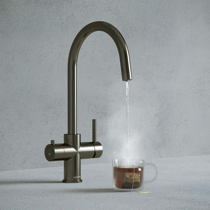 Verana 3 - in - 1 Swan Instant Boiling Water Tap - The Tap Specialist