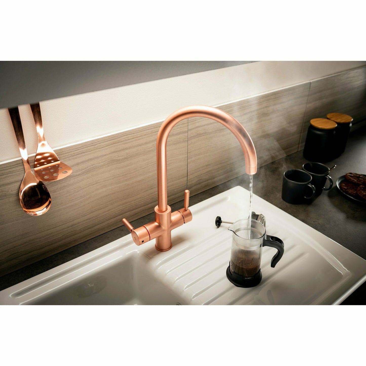 Waterlogic Vessi Instant Steaming Hot Water Tap for Home - The Tap Specialist