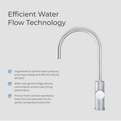 Zip HydroTap Arc Hot and Cold Mixer Tap, Mains - The Tap Specialist