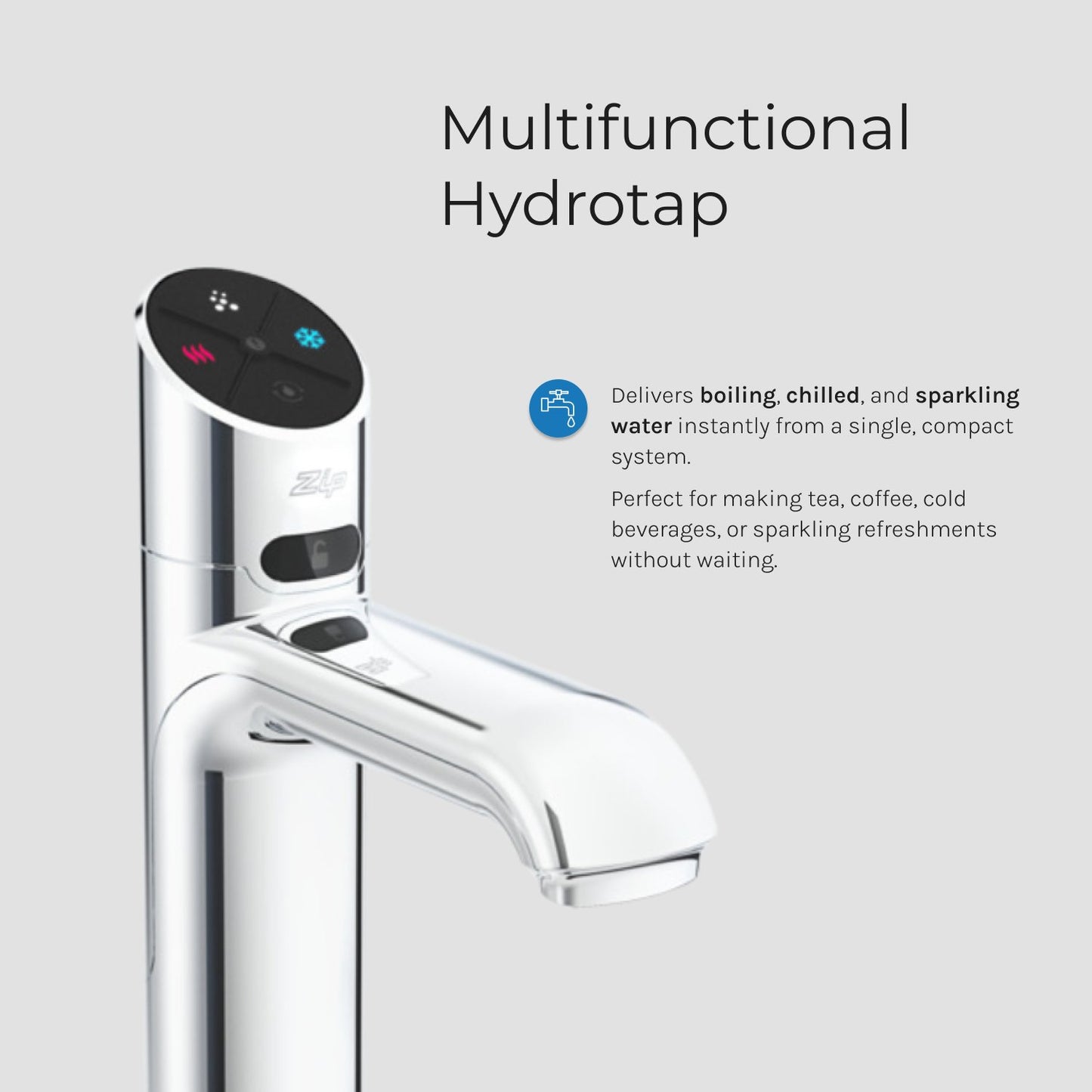 Zip Hydrotap Classic Plus G5 – Boiling, Chilled & Sparkling Water Tap for Home - The Tap Specialist