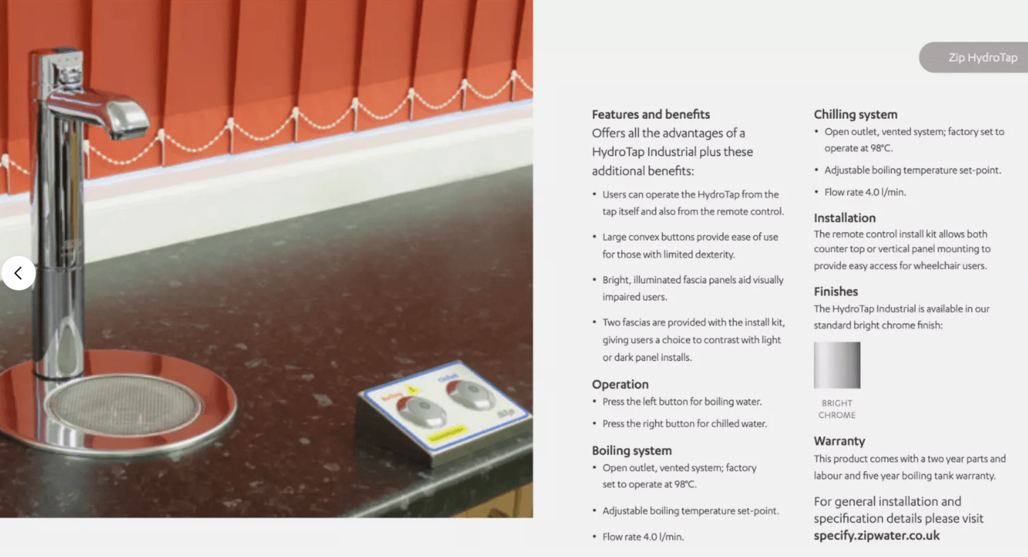 This photo showcases an alternative remote control for the visually impaired but demonstrates how it can be installed either on a vertical or horizontal axis