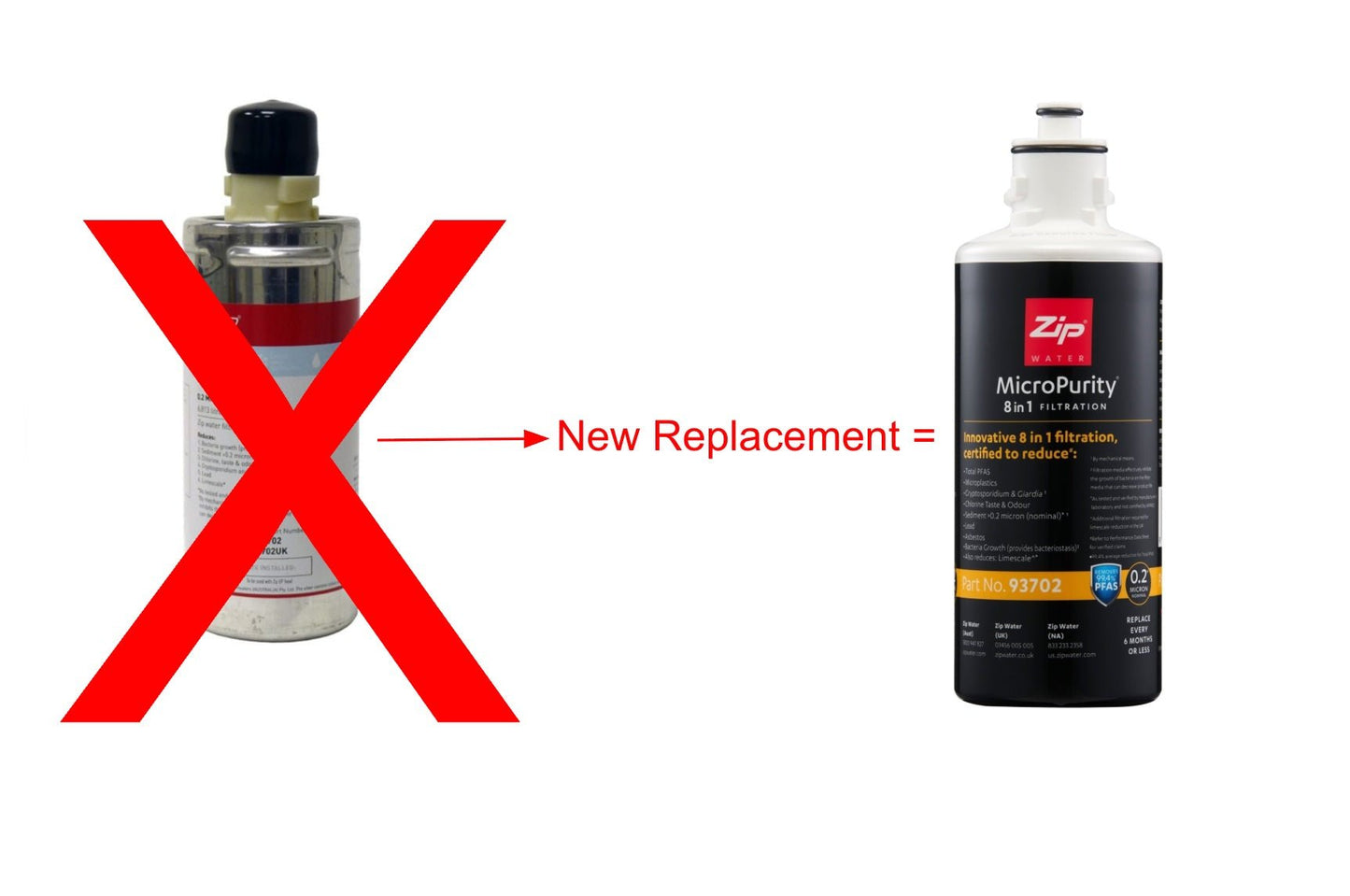 Zip Water 0.2 Micron Replacement Filter for Work - The Tap Specialist