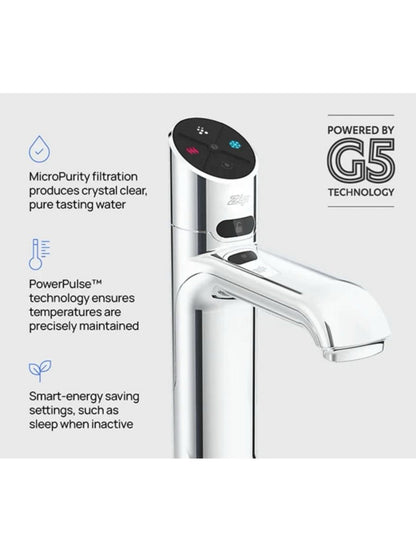 Zip Water Classic Plus All - in - One HydroTap 100/75 G5 Boiling Chilled Plus Hot & Cold - The Tap Specialist