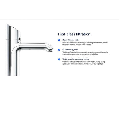 Zip Water Classic Plus All - in - One HydroTap 100/75 G5 Boiling Chilled Plus Hot & Cold - The Tap Specialist