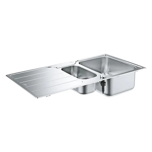 Grohe Kitchen Sink K500 Stainless Steel with Drainer 1.5 Bowl 31572SD1