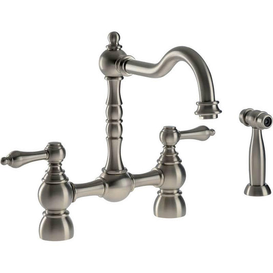 Abode Bayenne Bridge Mixer Tap Dual Lever Tap With or Without Integrated Handspray - The Tap Specialist