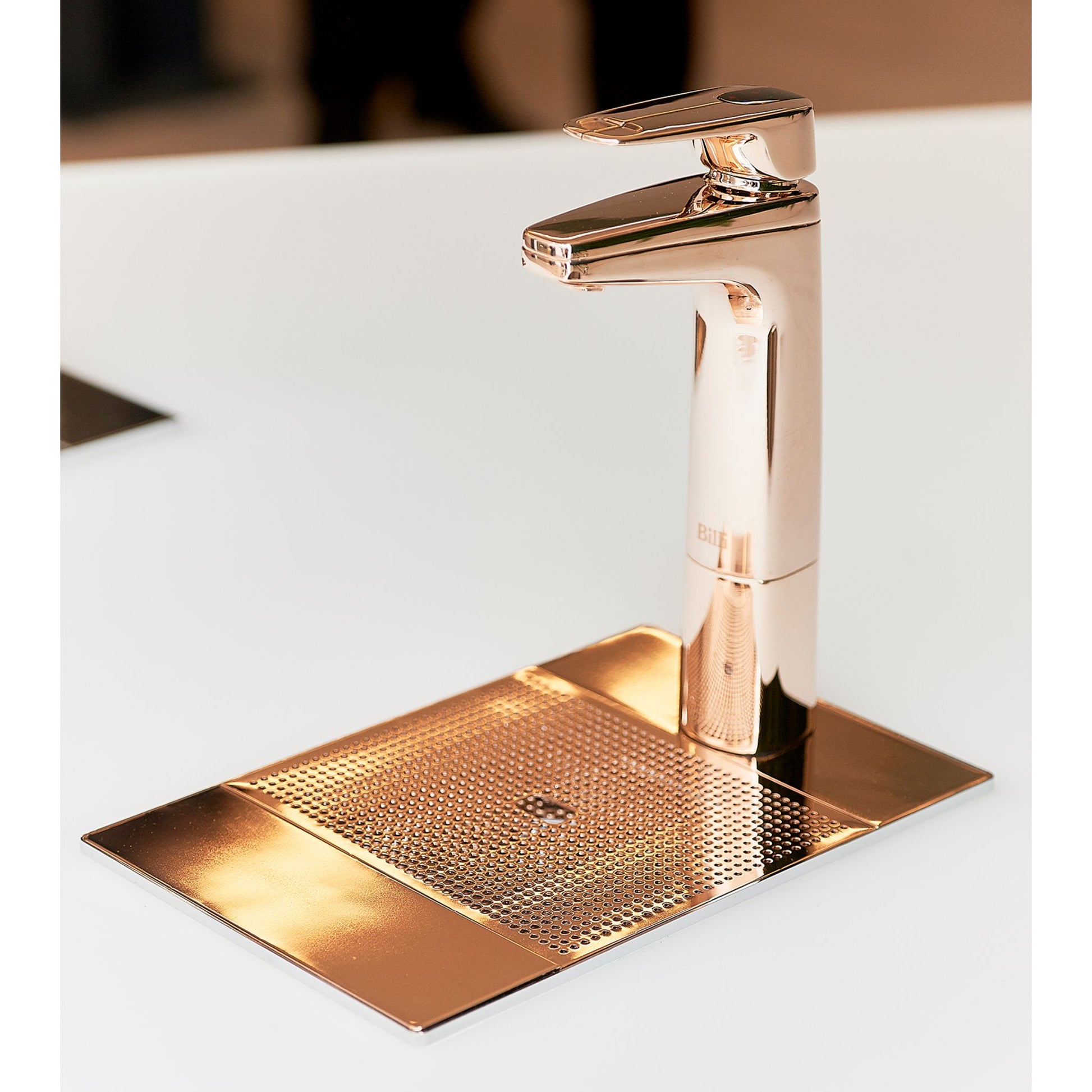 Billi XL Levered Tap with Riser & Drainage Font in Rose Gold