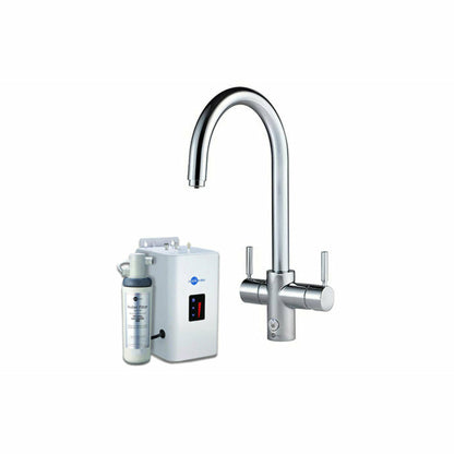 InSinkErator 4 in 1 Touch Boiling Water Tap J Shape Spout (CHROME) Neo Tank & Filter Kit - The Tap Specialist