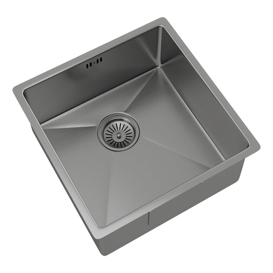 Ellsi Elite 1 Bowl Kitchen Sink Stainless Steel Inset or Undermount - Various Finishes Available - The Tap Specialist