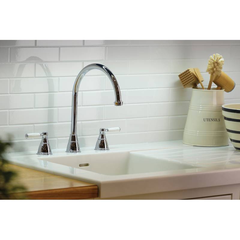 Abode Astbury 3 Part Mixer Tap With or Without Integrated Handspray - The Tap Specialist