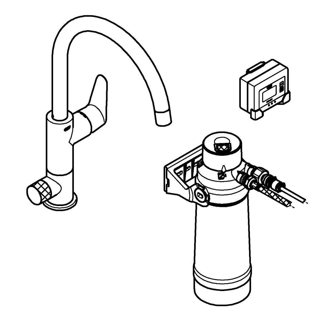 Grohe Blue Filter Water Pure Baucurve Starter Kit C - Spout - The Tap Specialist